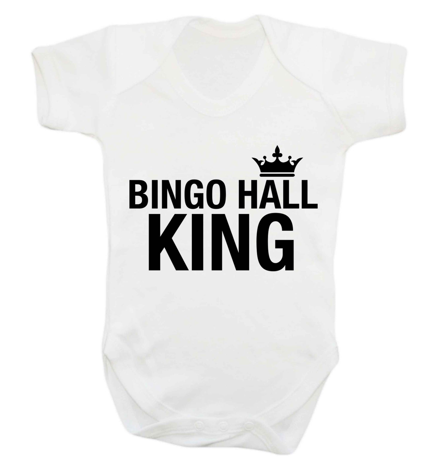 Bingo hall king Baby Vest white 18-24 months