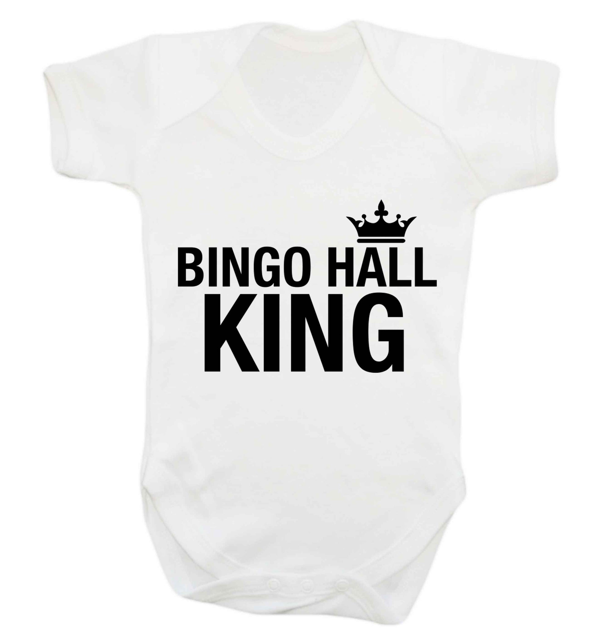 Bingo hall king Baby Vest white 18-24 months