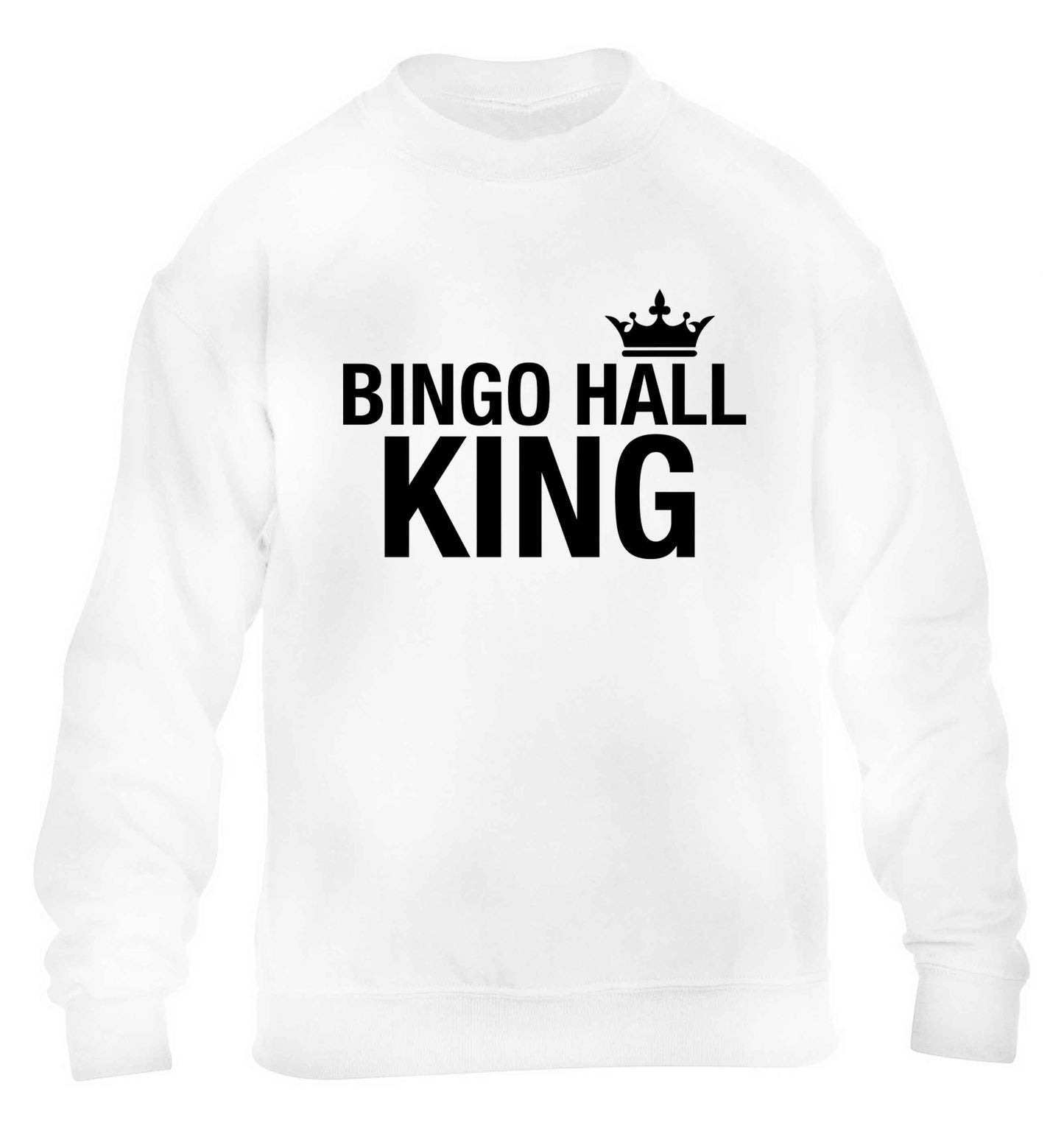 Bingo hall king children's white sweater 12-13 Years