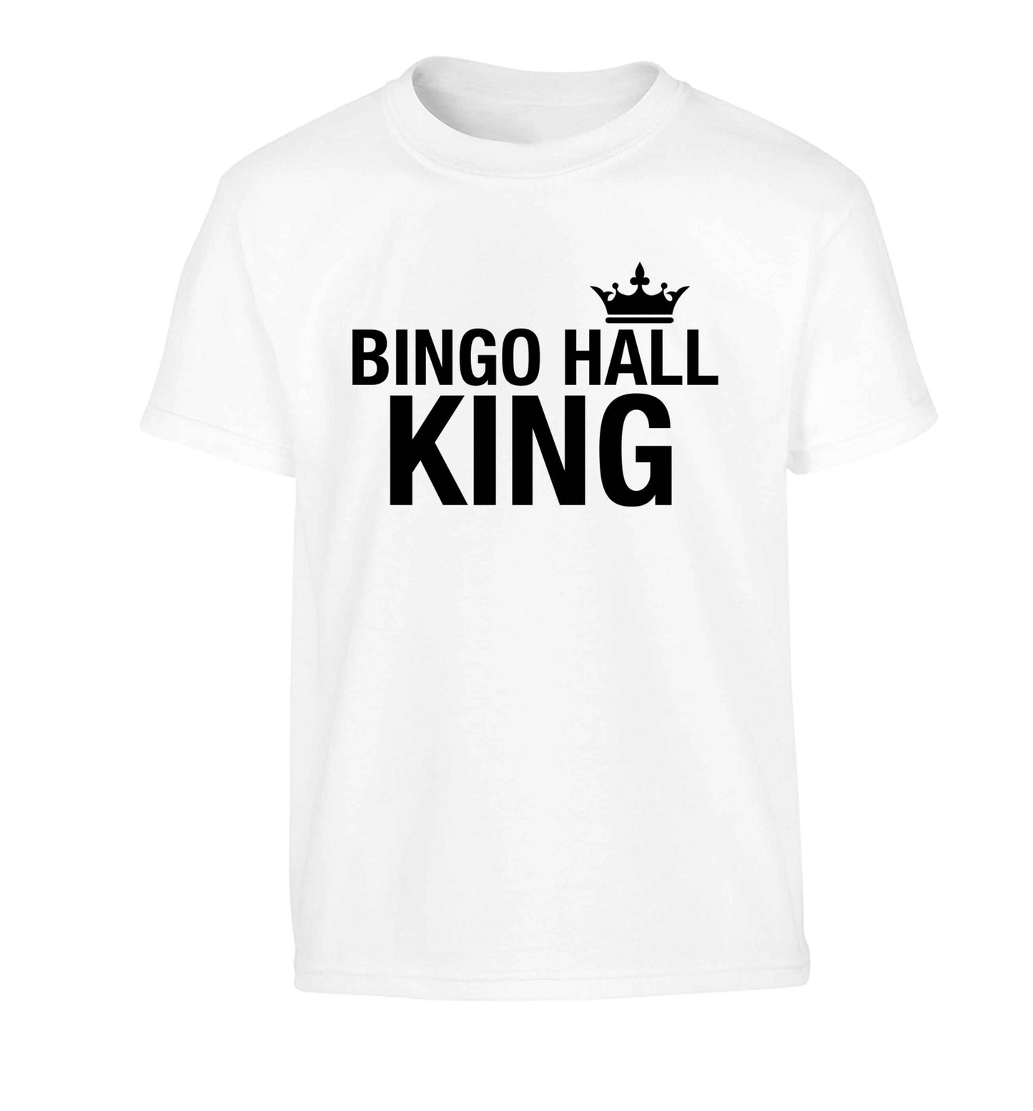 Bingo hall king Children's white Tshirt 12-13 Years