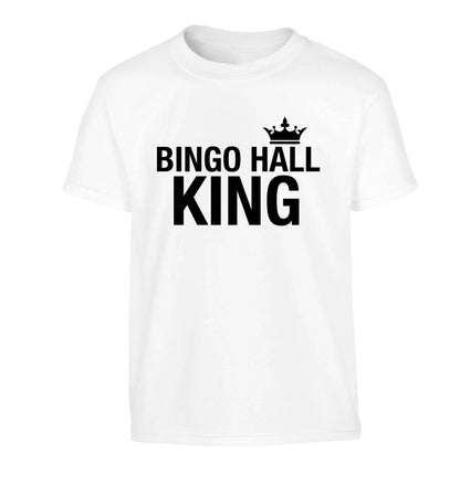 Bingo hall king Children's white Tshirt 12-13 Years
