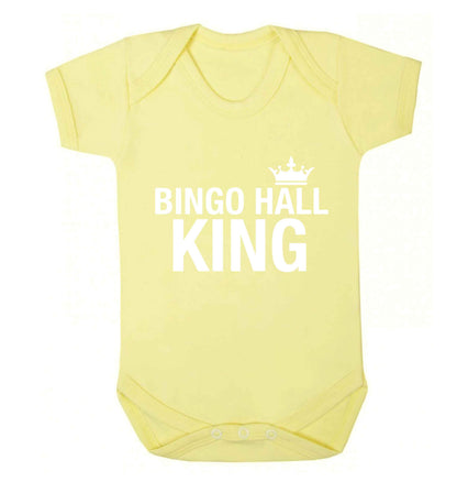 Bingo hall king Baby Vest pale yellow 18-24 months