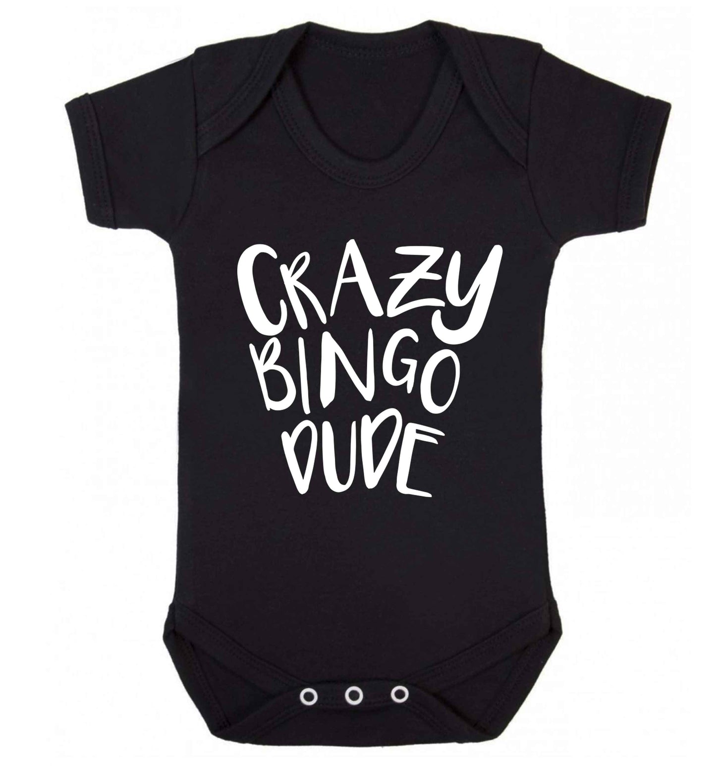 Crazy bingo dude Baby Vest black 18-24 months