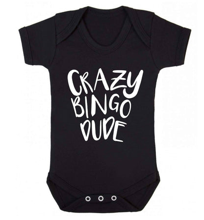 Crazy bingo dude Baby Vest black 18-24 months