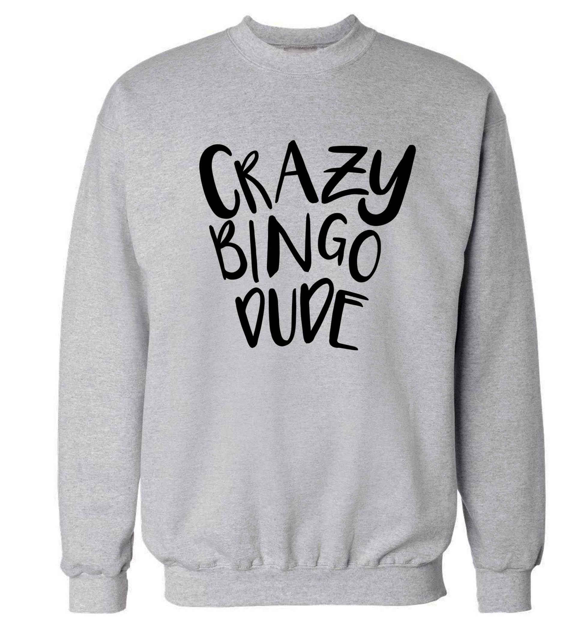 Crazy bingo dude Adult's unisex grey Sweater 2XL