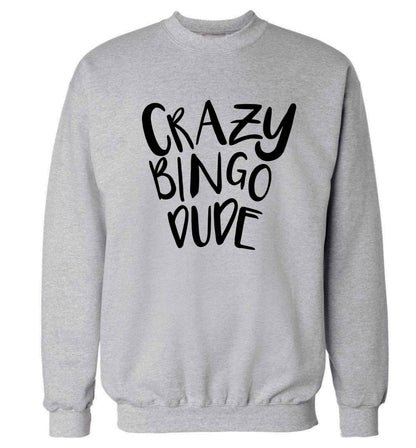 Crazy bingo dude Adult's unisex grey Sweater 2XL