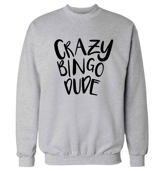 Crazy bingo dude Adult's unisex grey Sweater 2XL