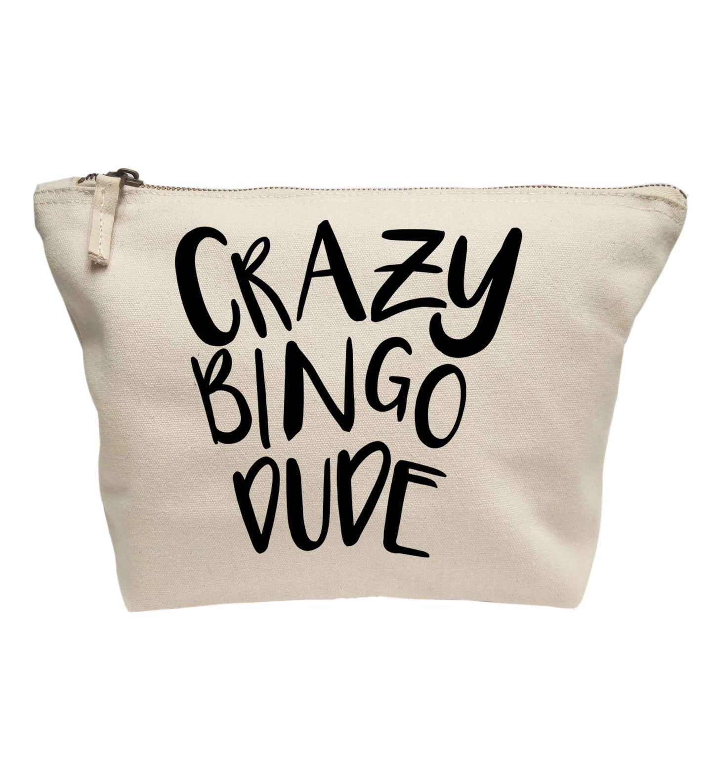 Crazy bingo dude | makeup / wash bag