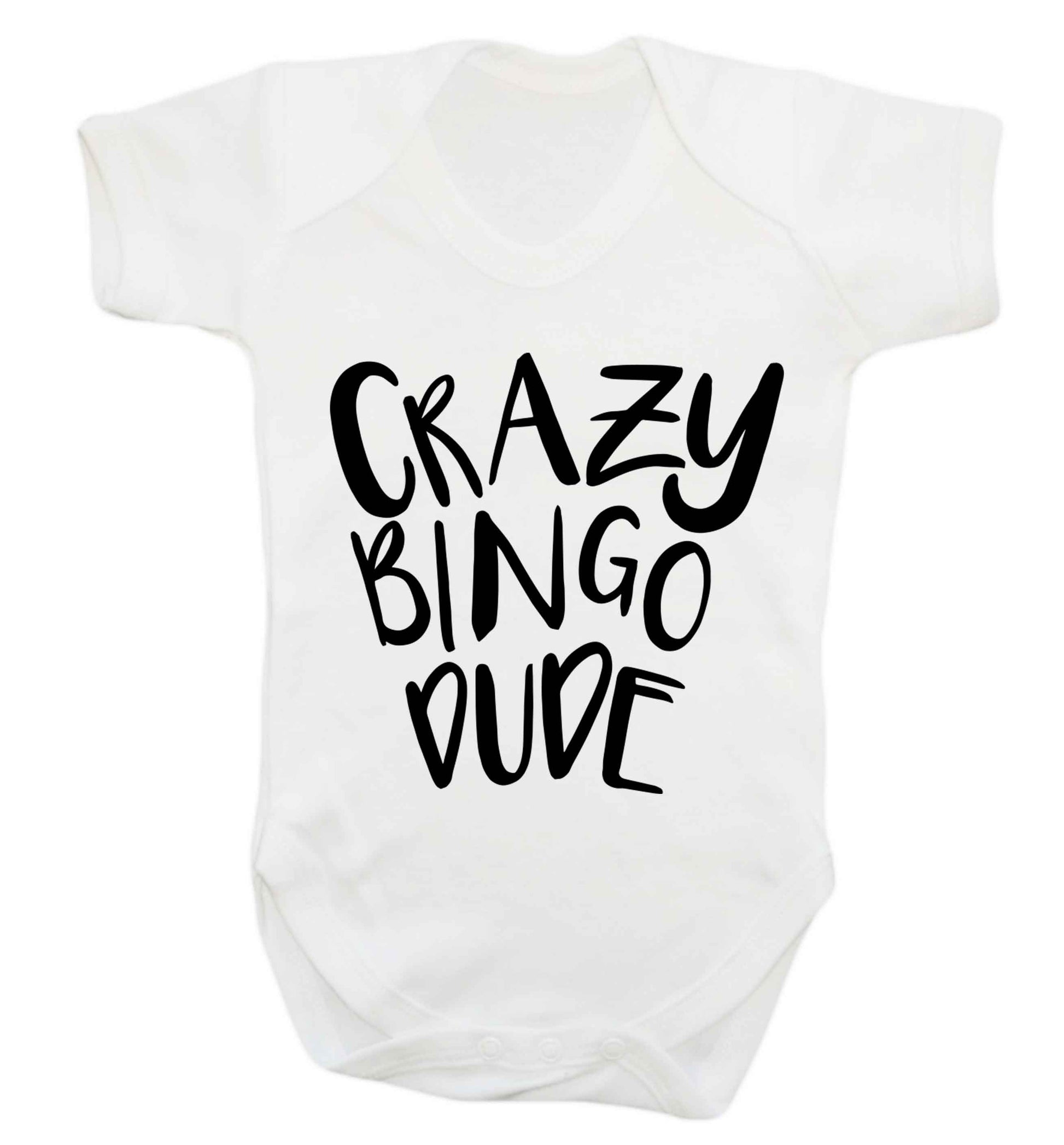 Crazy bingo dude Baby Vest white 18-24 months