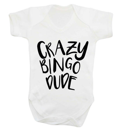 Crazy bingo dude Baby Vest white 18-24 months