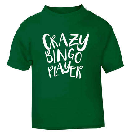 Crazy bingo player green Baby Toddler Tshirt 2 Years