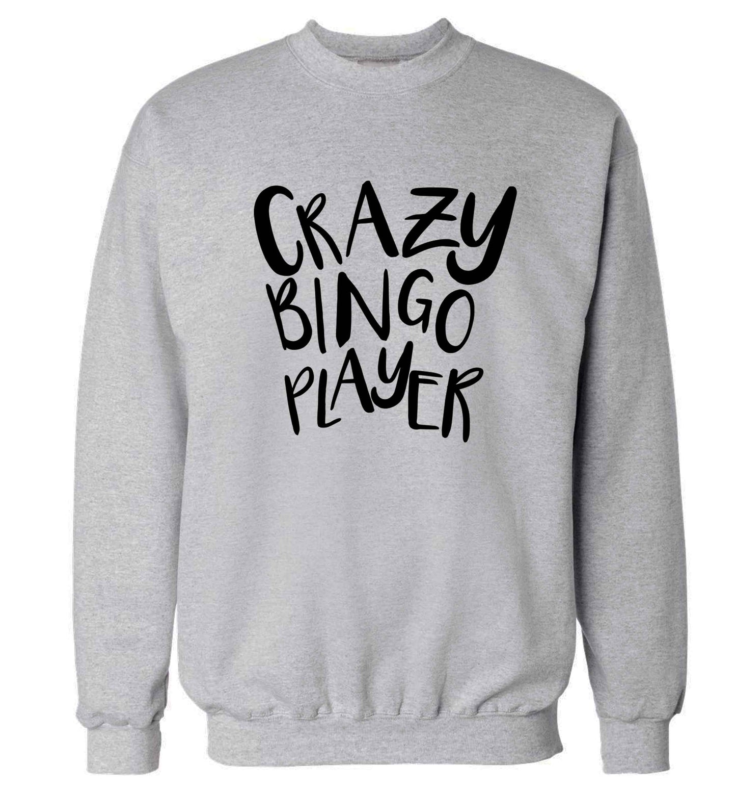 Crazy bingo player Adult's unisex grey Sweater 2XL