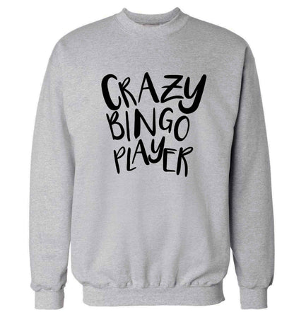 Crazy bingo player Adult's unisex grey Sweater 2XL
