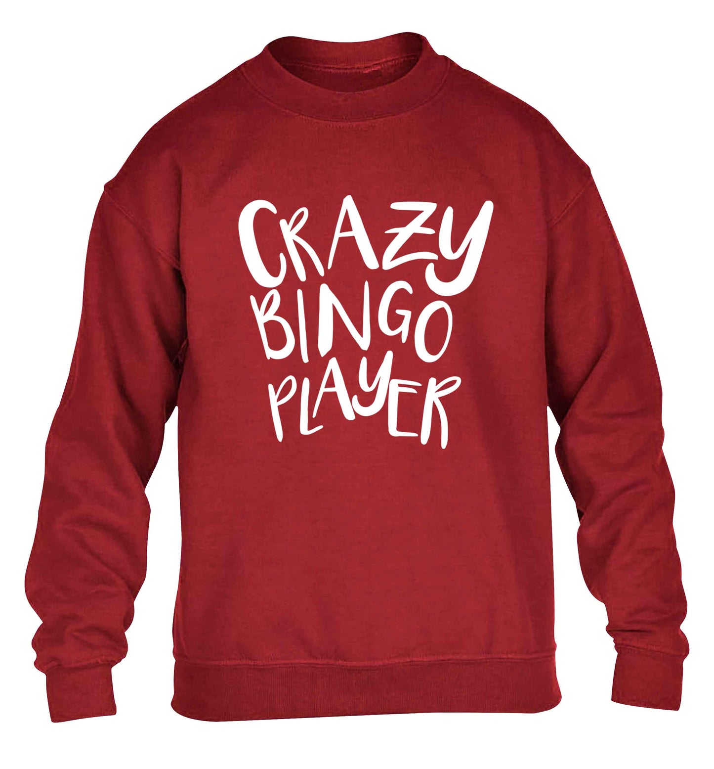 Crazy bingo player children's grey sweater 12-13 Years