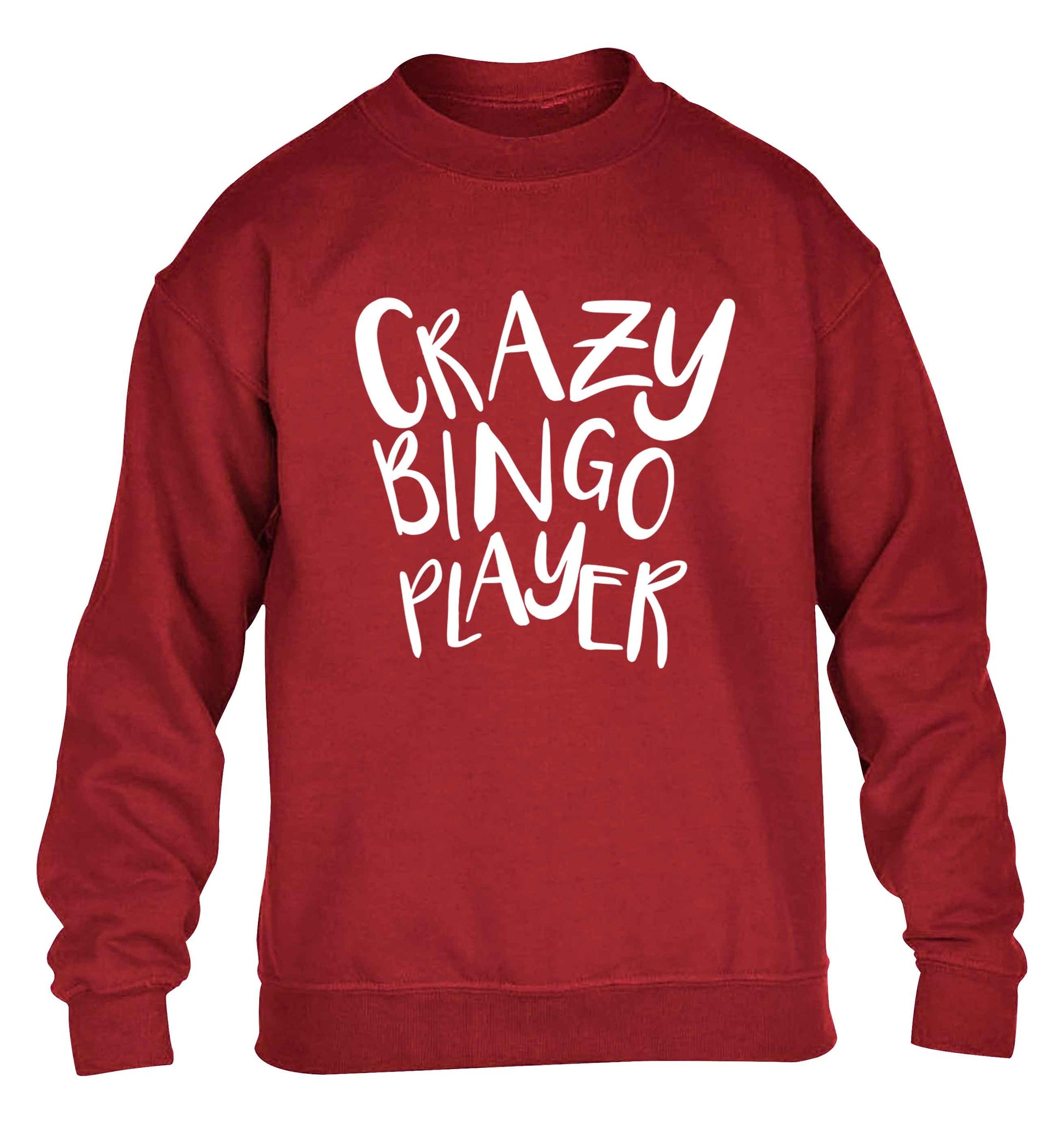 Crazy bingo player children's grey sweater 12-13 Years