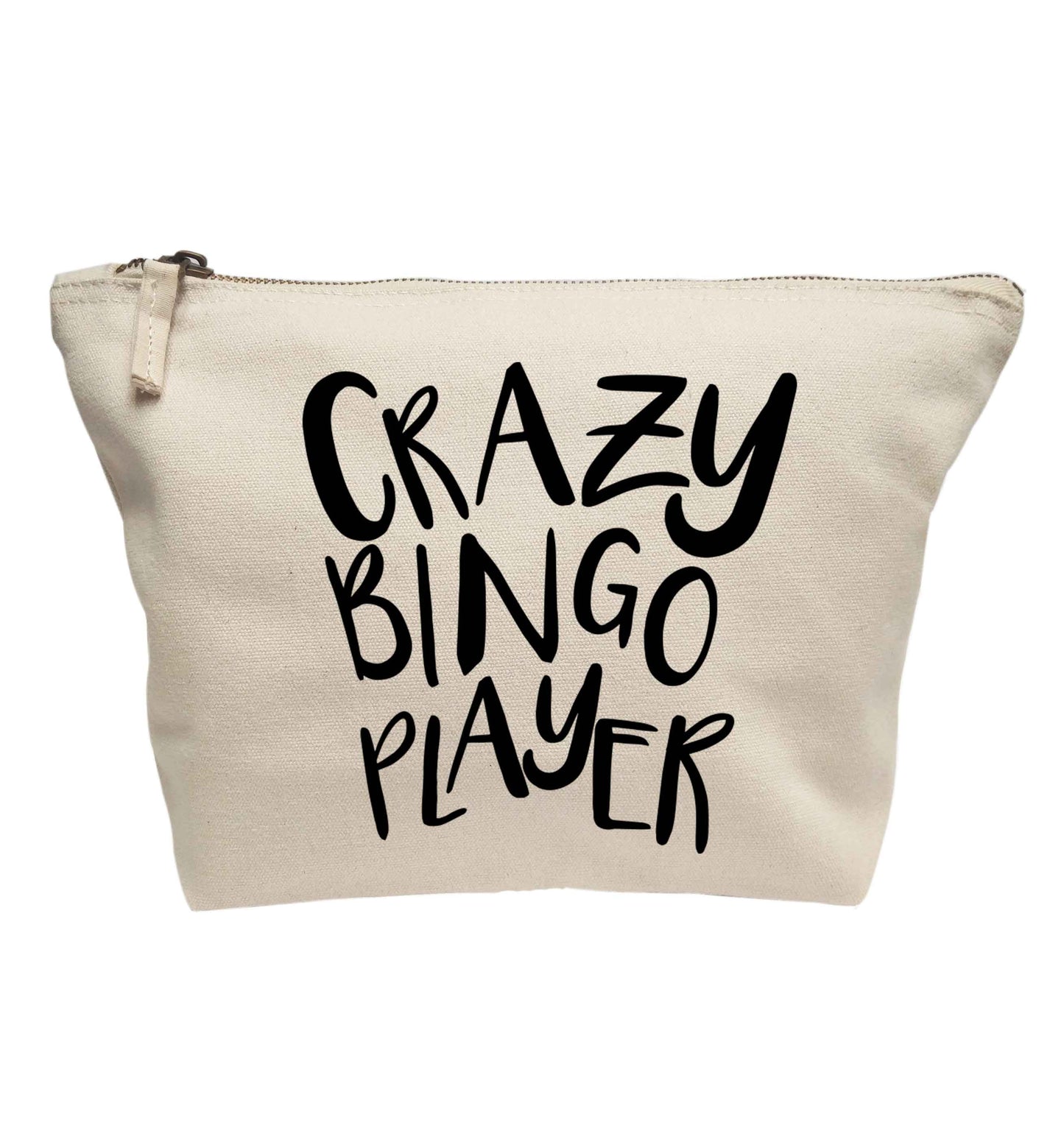 Crazy bingo player | makeup / wash bag