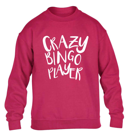 Crazy bingo player children's pink sweater 12-13 Years