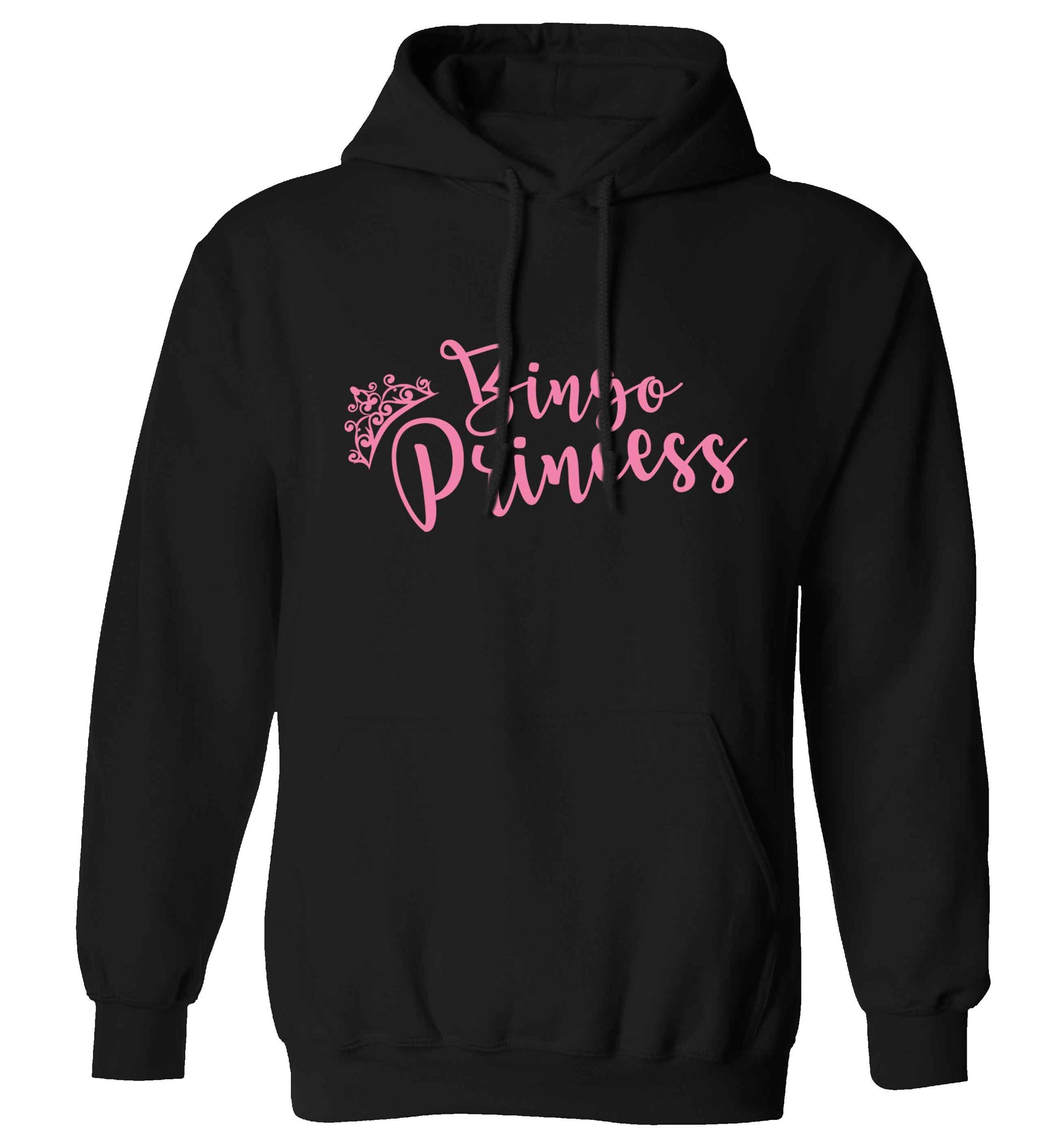 Bingo princess adults unisex black hoodie 2XL