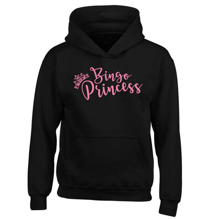 Bingo princess children's black hoodie 12-13 Years