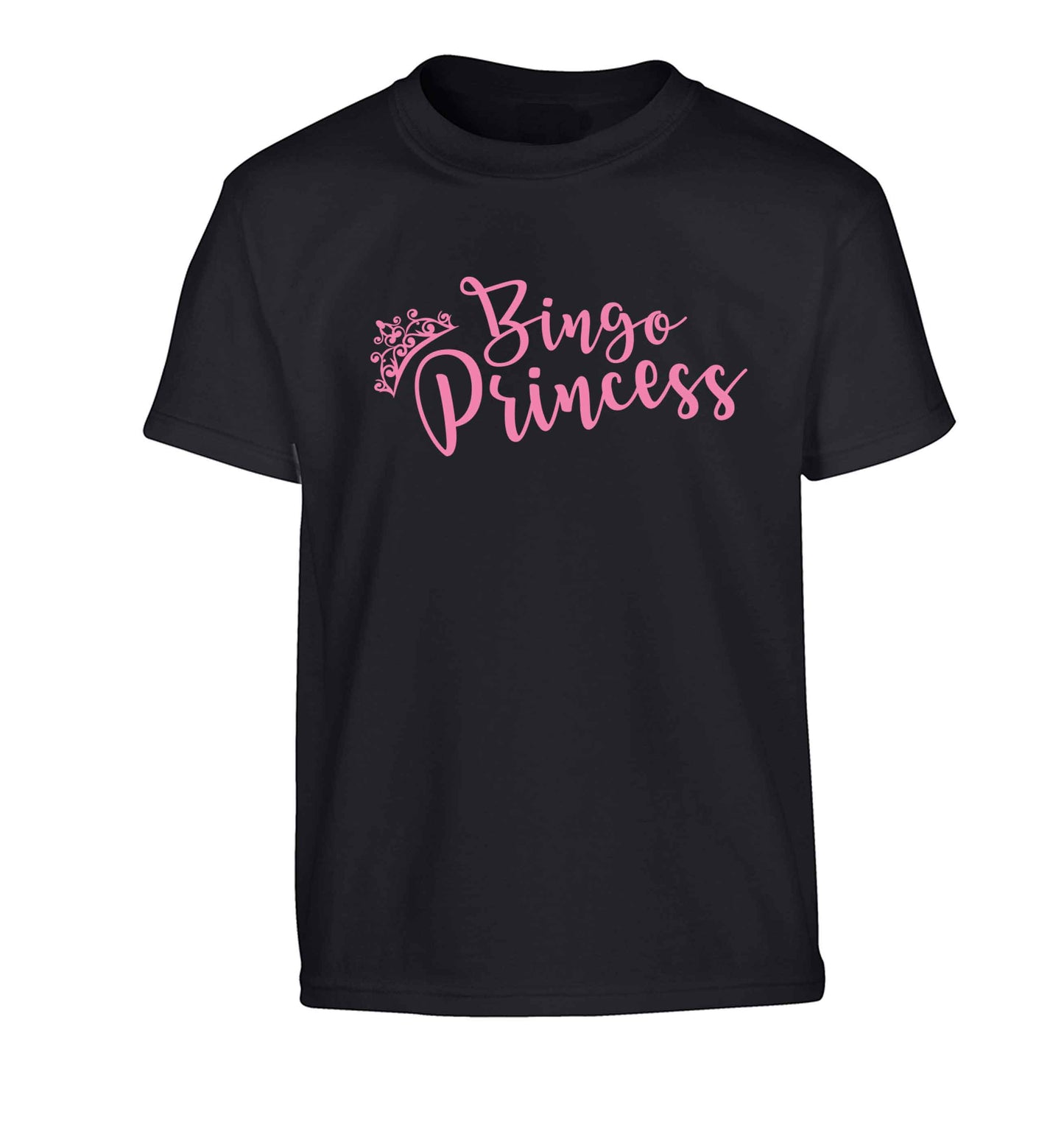 Bingo princess Children's black Tshirt 12-13 Years