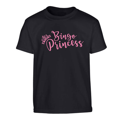 Bingo princess Children's black Tshirt 12-13 Years