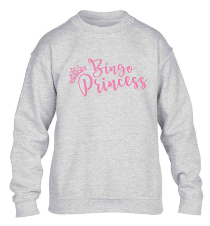 Bingo princess children's grey sweater 12-13 Years