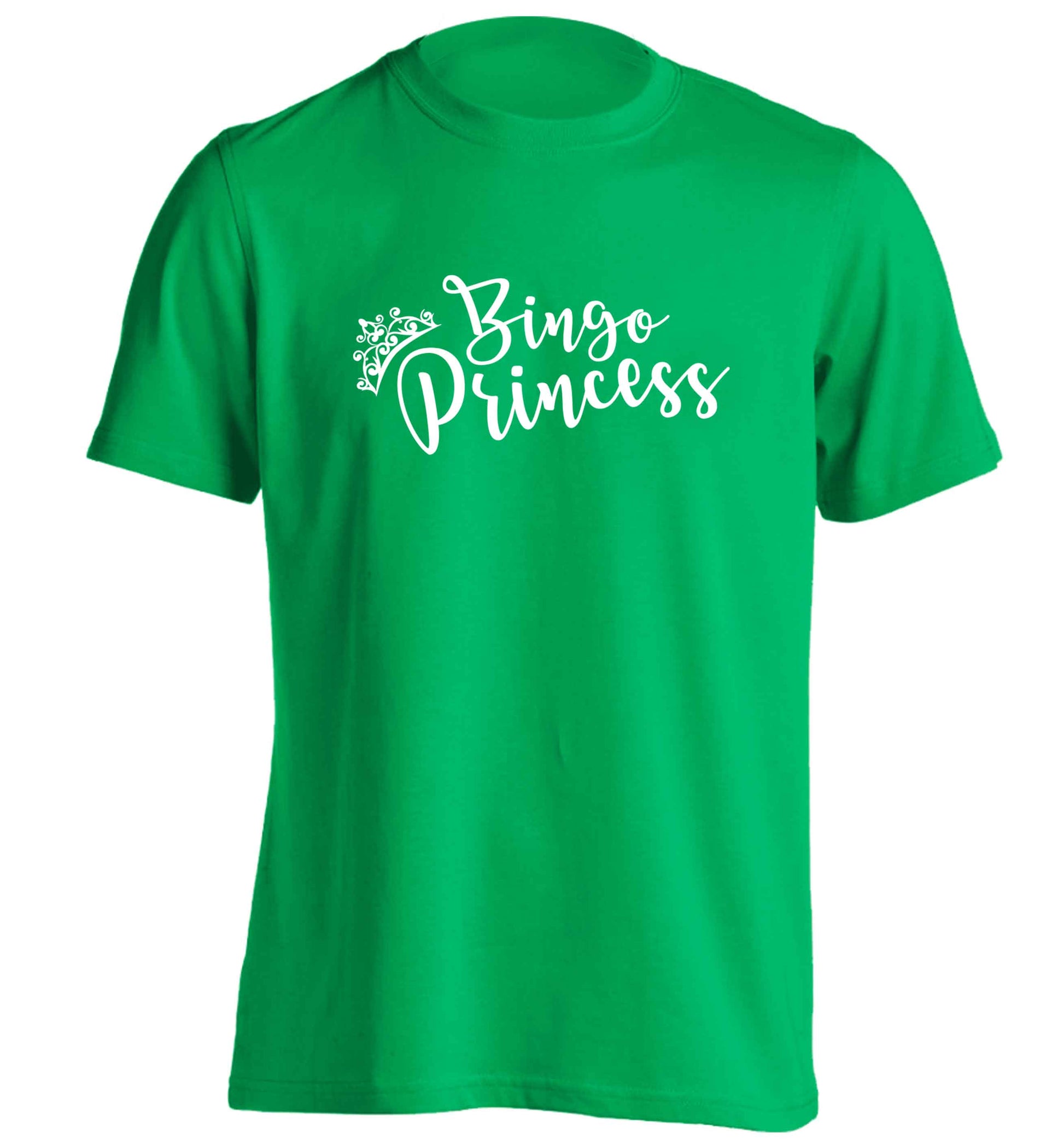 Bingo princess adults unisex green Tshirt 2XL