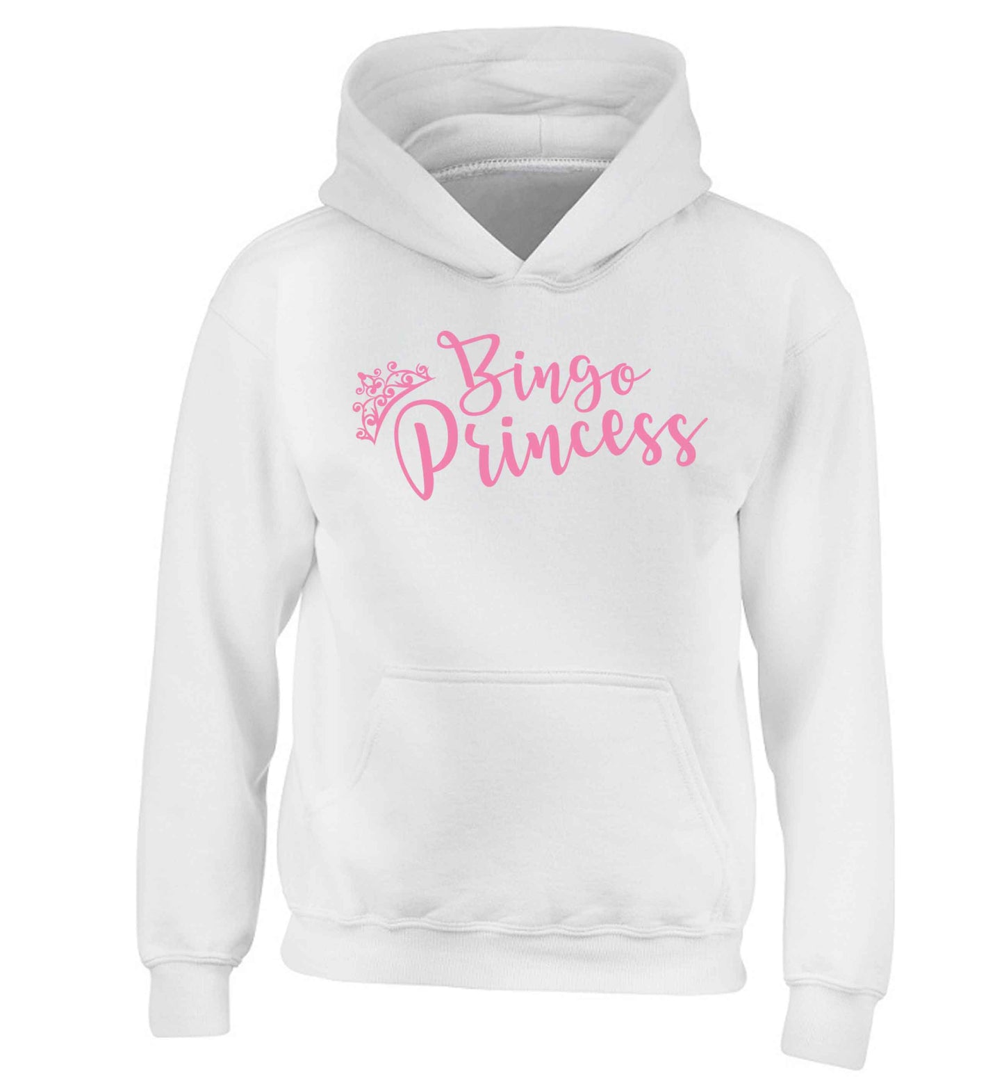 Bingo princess children's white hoodie 12-13 Years