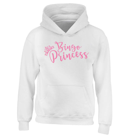 Bingo princess children's white hoodie 12-13 Years