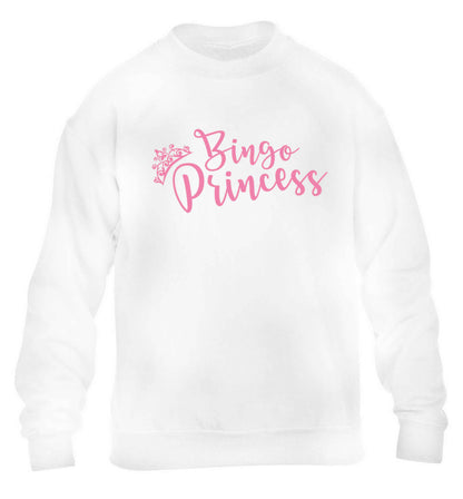 Bingo princess children's white sweater 12-13 Years