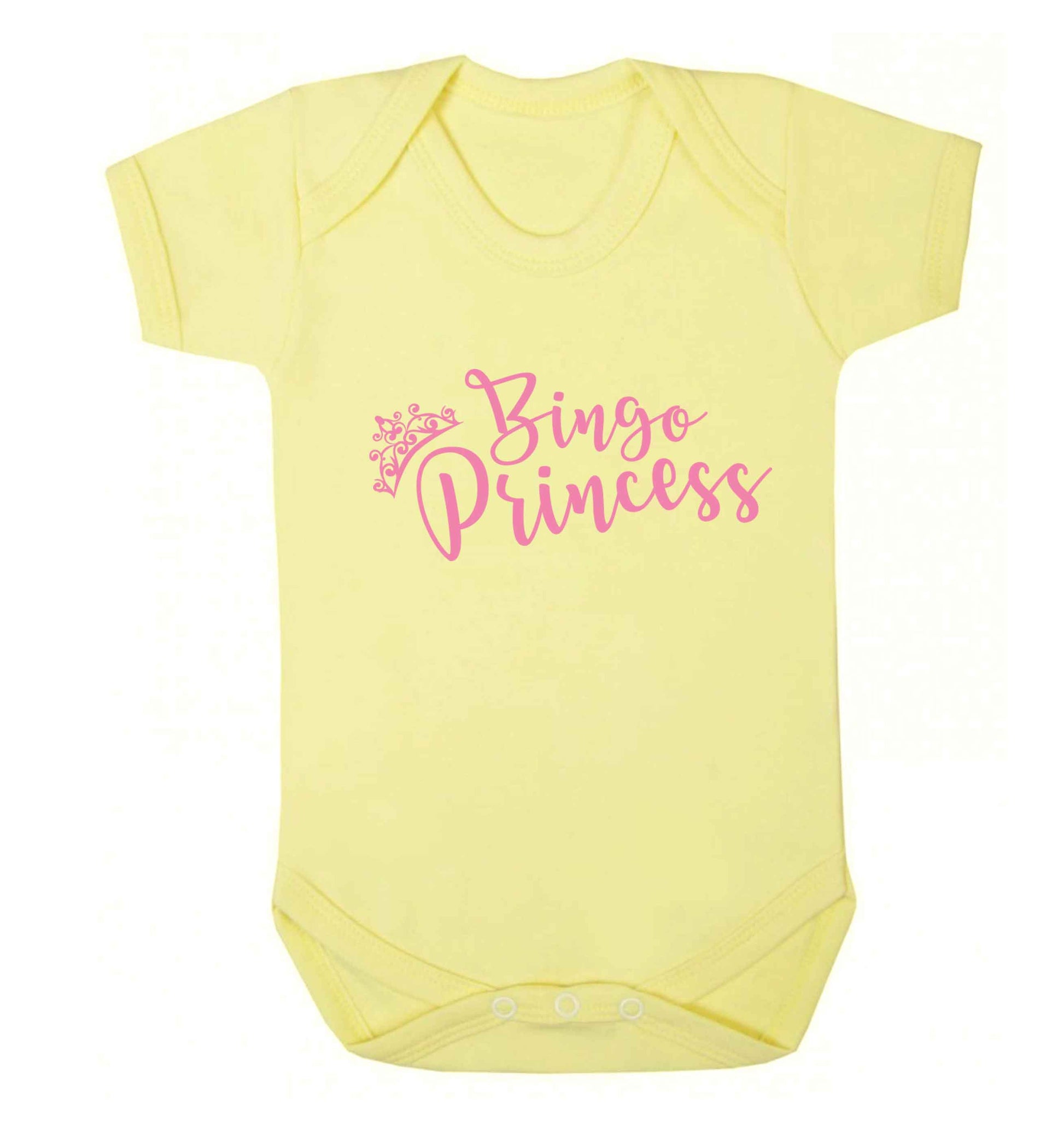 Bingo princess Baby Vest pale yellow 18-24 months