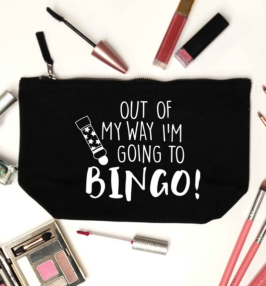 Out of my way I'm going to bingo black makeup bag