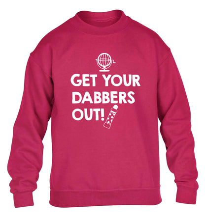 Get your dabbers out children's pink sweater 12-13 Years