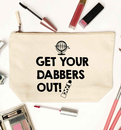 Get your dabbers out natural makeup bag
