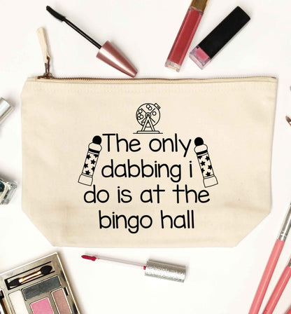 The only dabbing I do is at the bingo hall natural makeup bag