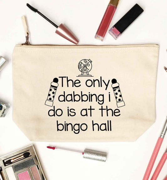 The only dabbing I do is at the bingo hall natural makeup bag