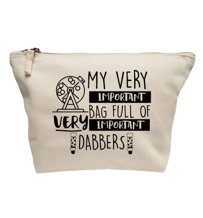 My very important bag full of very important dabbers | makeup / wash bag