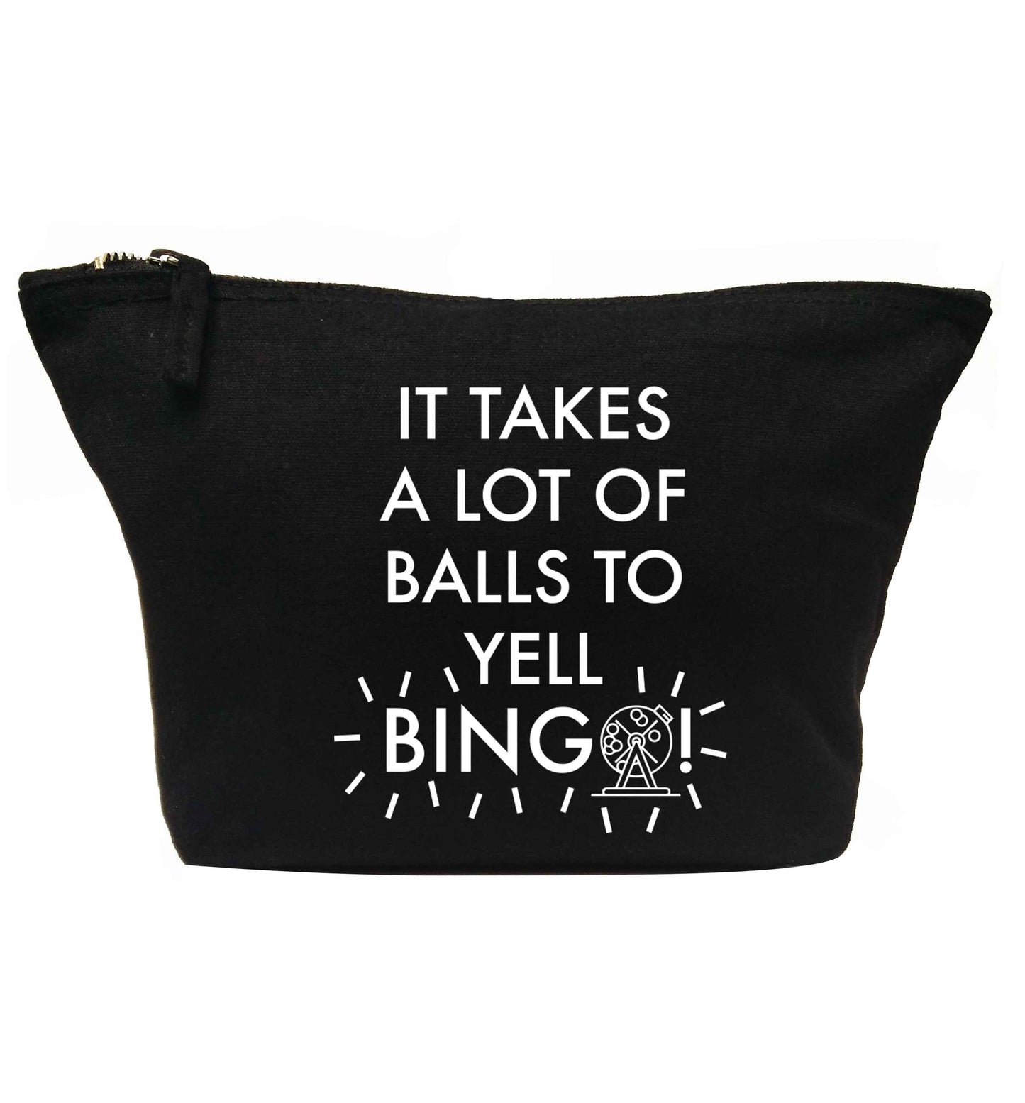 It takes a lot of balls to yell bingo! | makeup / wash bag