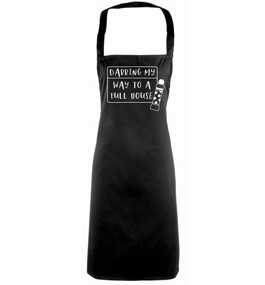 Dabbing my way to a full house black apron