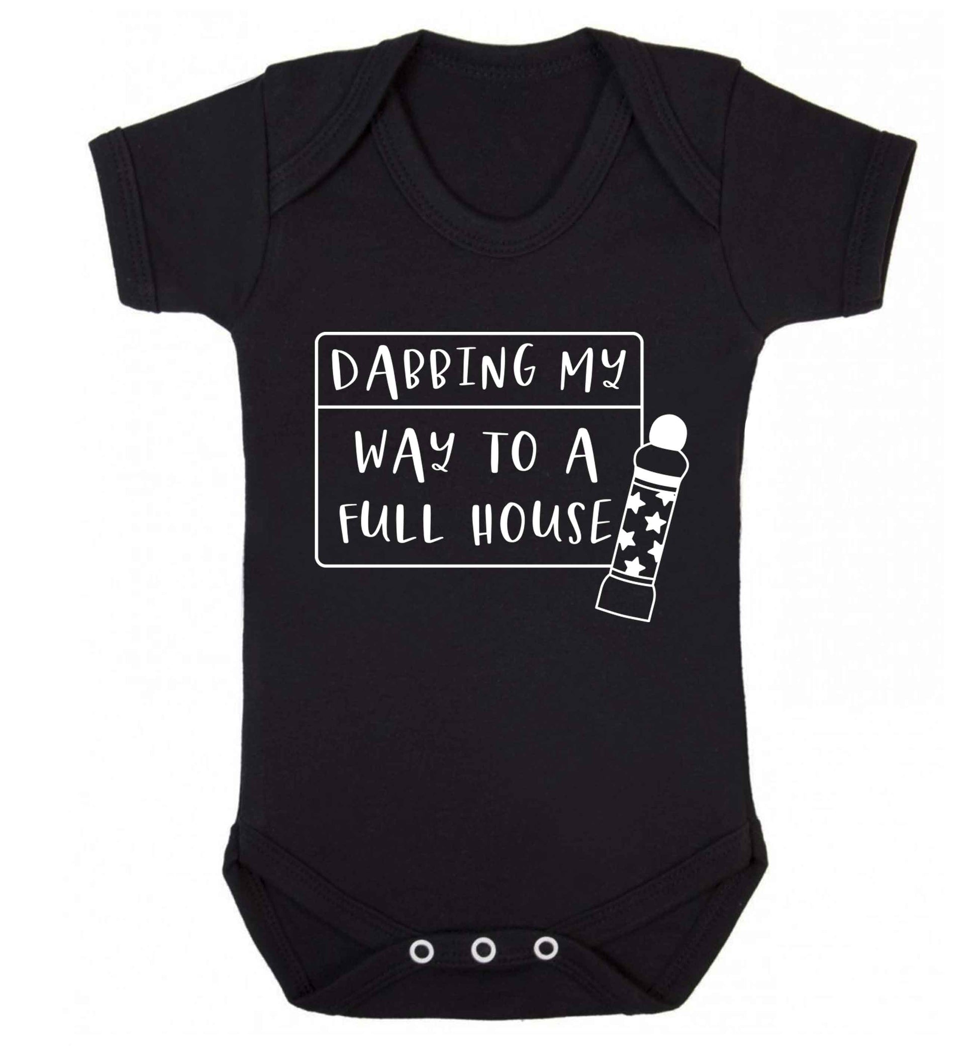 Dabbing my way to a full house Baby Vest black 18-24 months