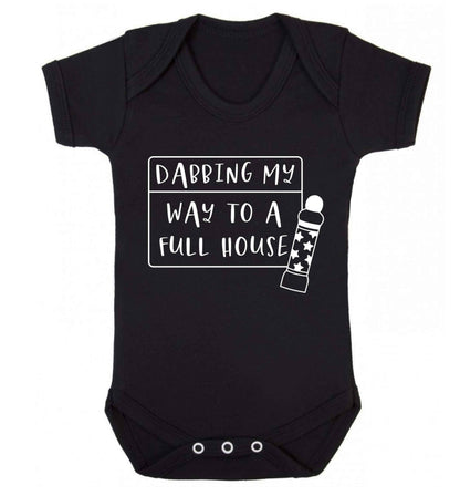 Dabbing my way to a full house Baby Vest black 18-24 months