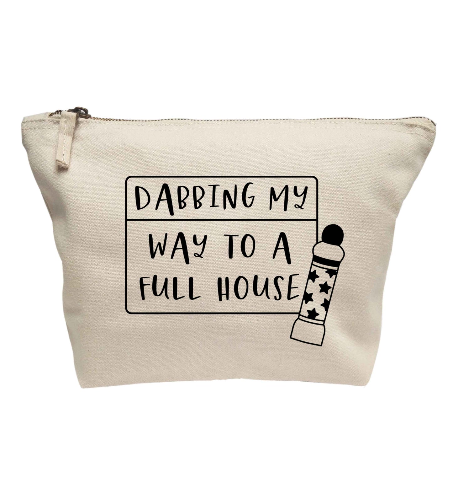 Dabbing my way to a full house | makeup / wash bag