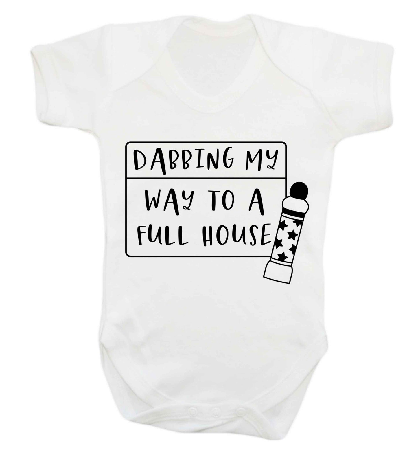 Dabbing my way to a full house Baby Vest white 18-24 months