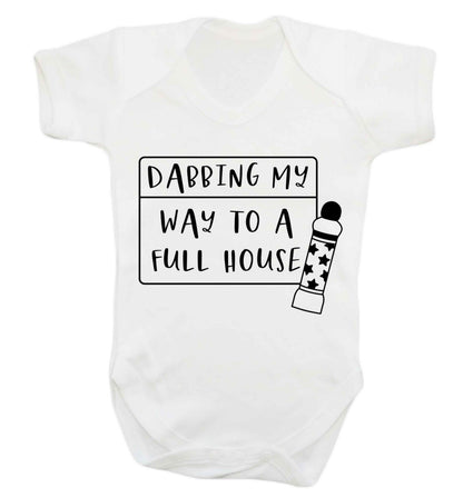 Dabbing my way to a full house Baby Vest white 18-24 months