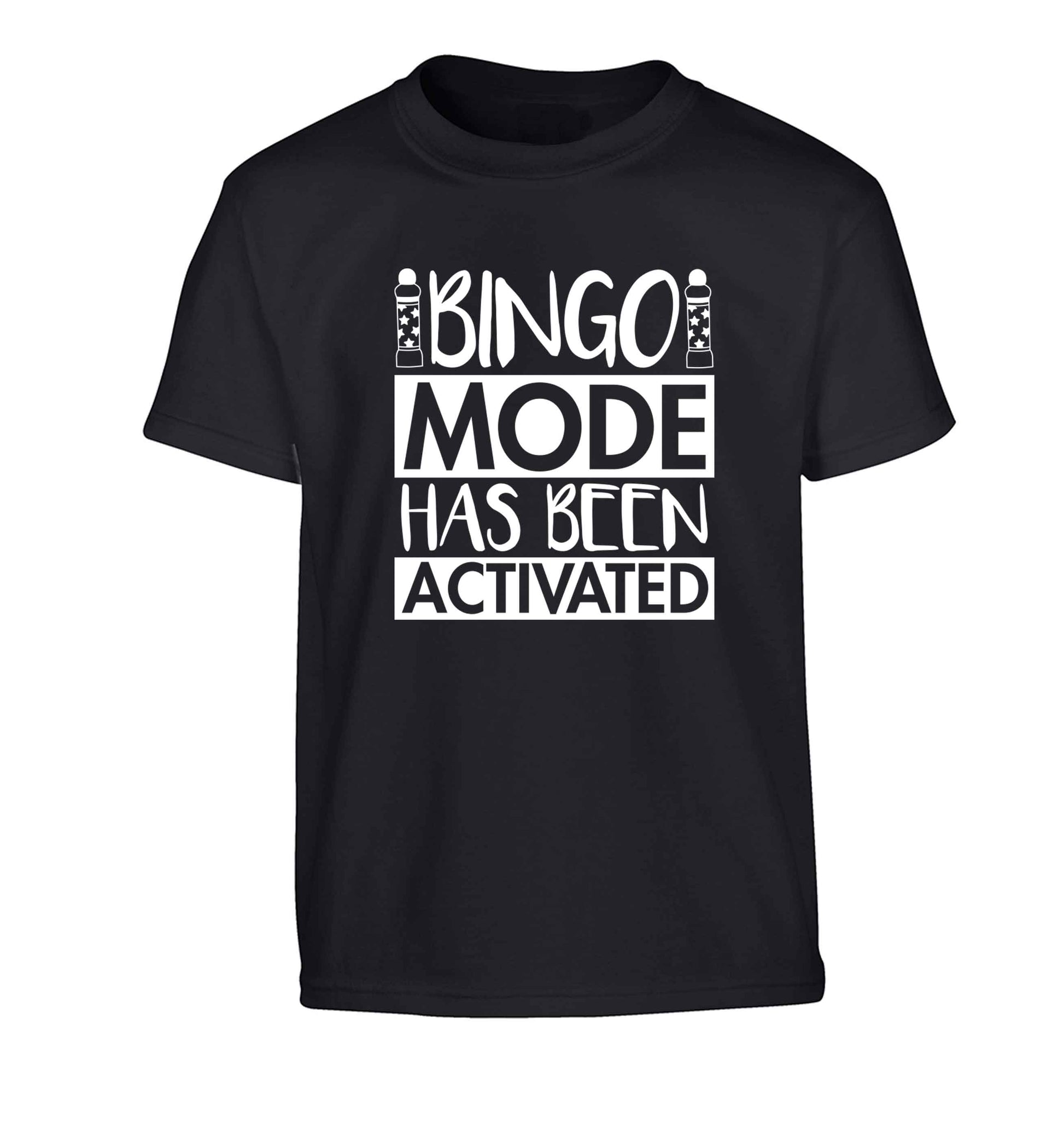 Bingo mode has been activated Children's black Tshirt 12-13 Years