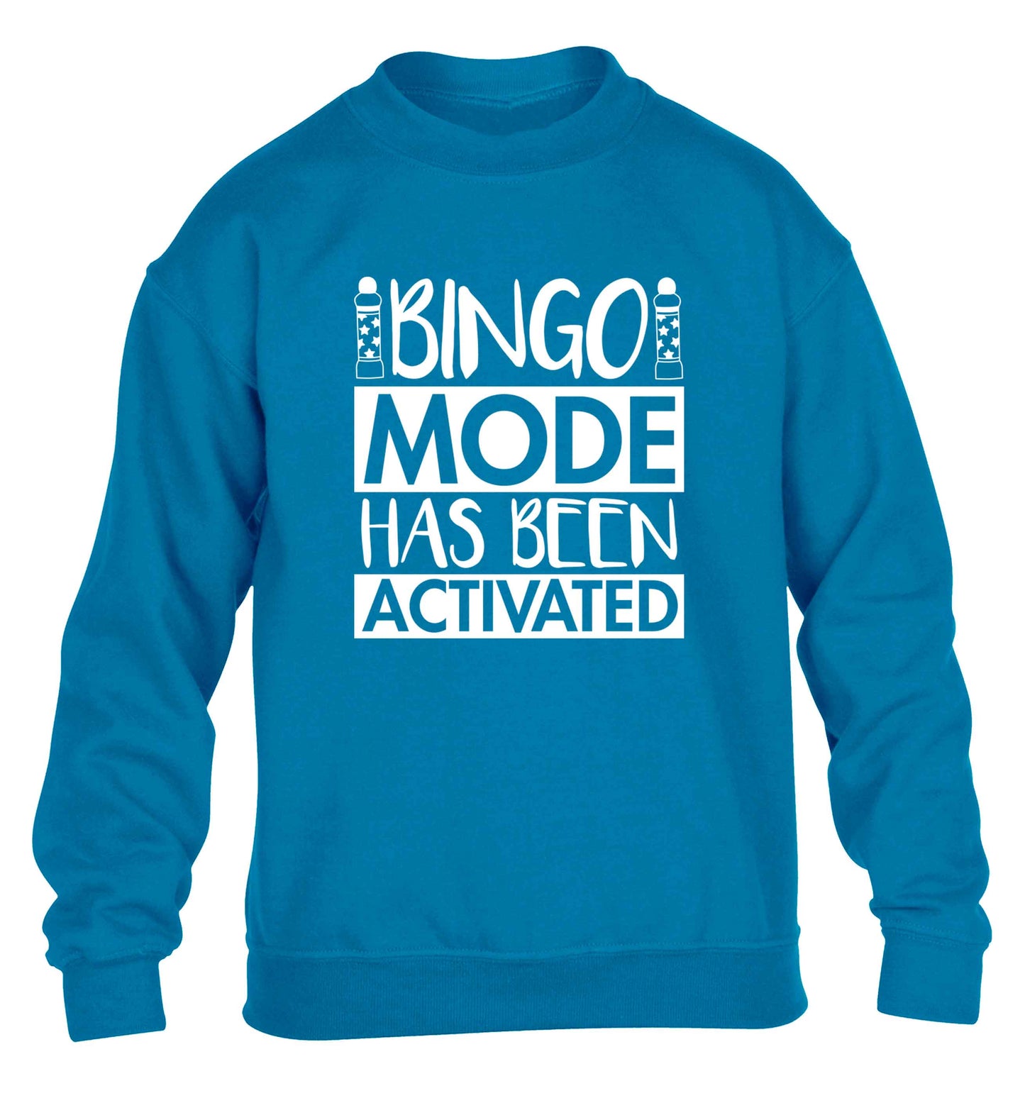 Bingo mode has been activated children's blue sweater 12-13 Years