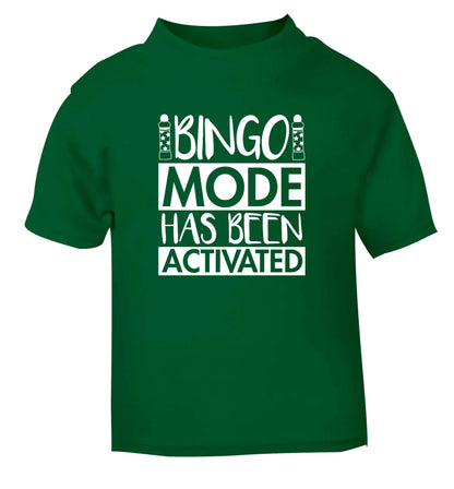 Bingo mode has been activated green Baby Toddler Tshirt 2 Years