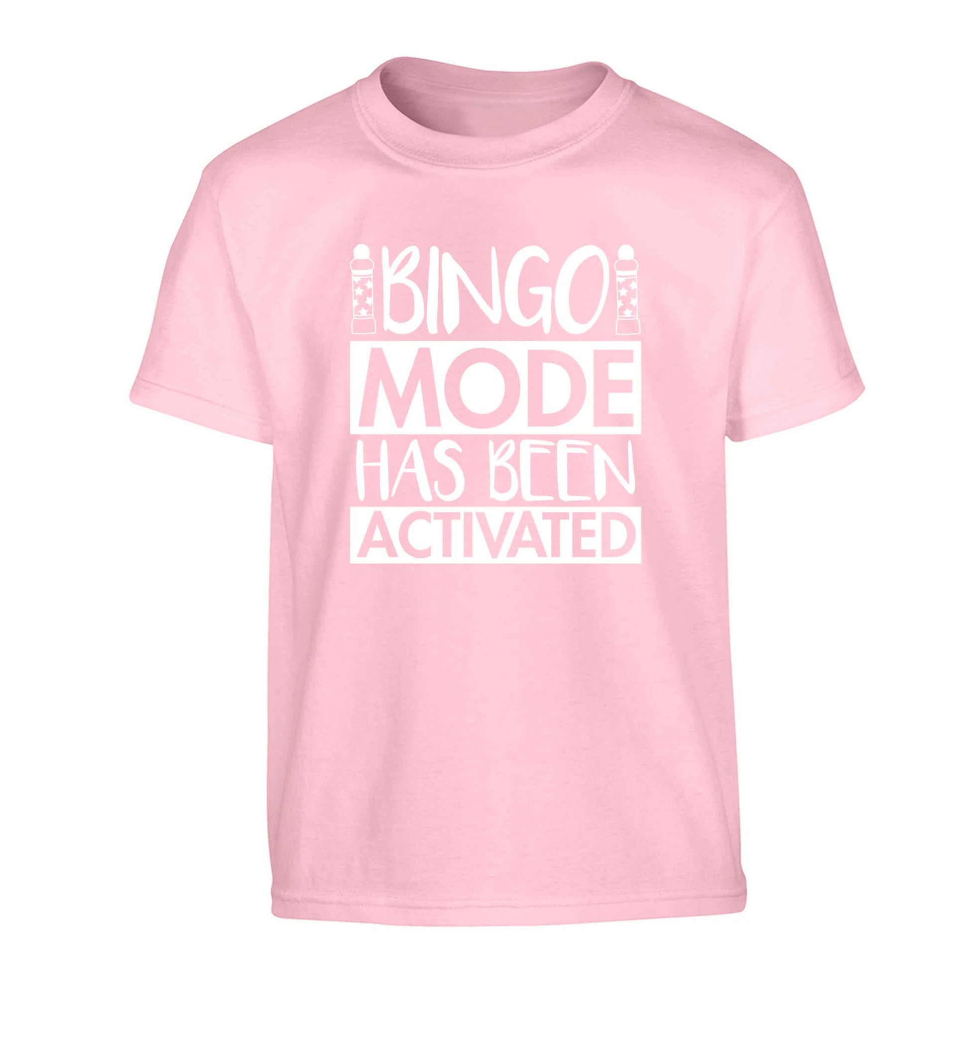 Bingo mode has been activated Children's light pink Tshirt 12-13 Years