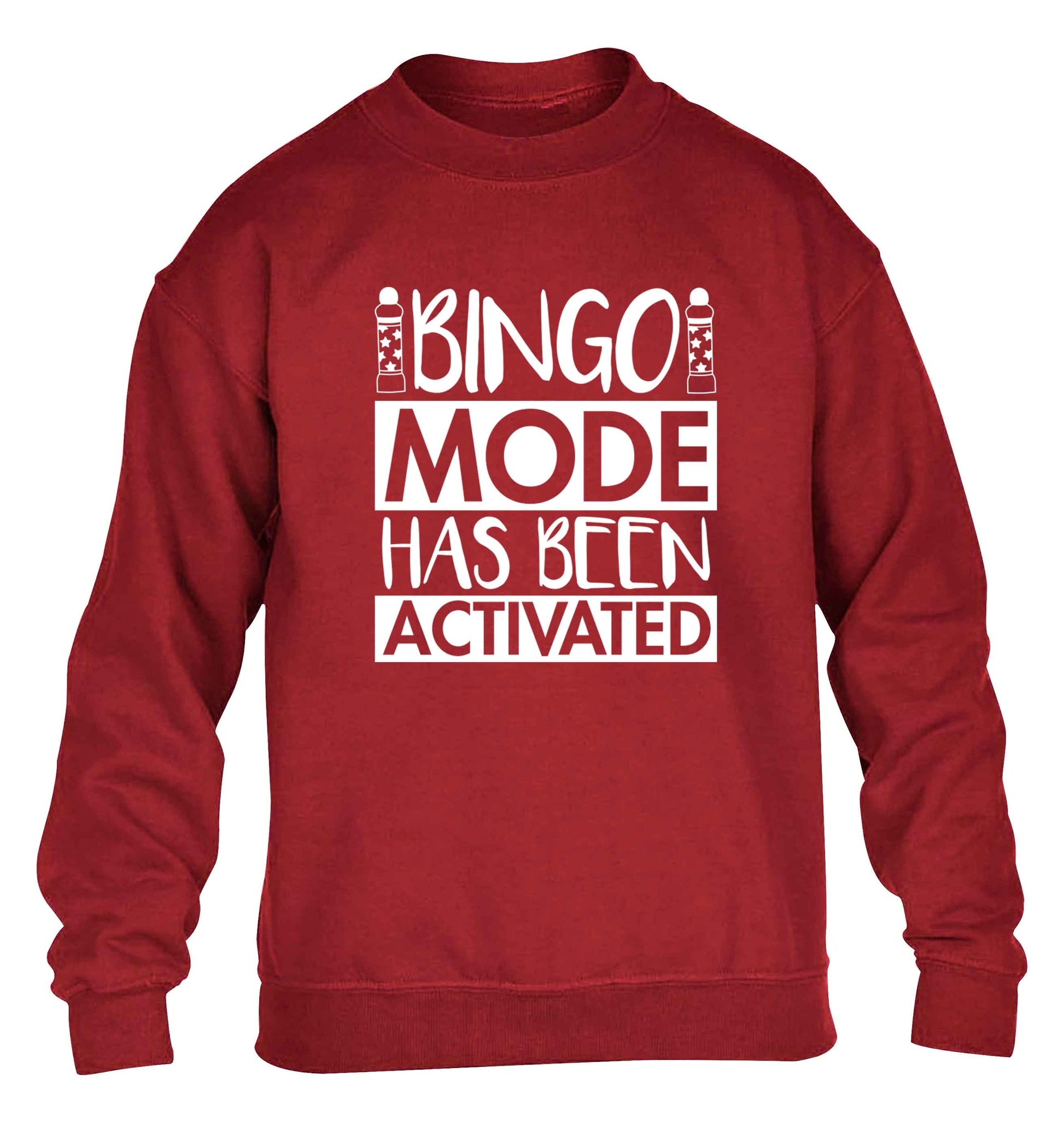 Bingo mode has been activated children's grey sweater 12-13 Years