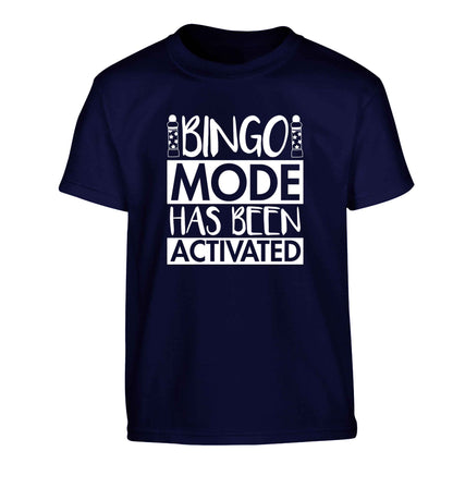 Bingo mode has been activated Children's navy Tshirt 12-13 Years